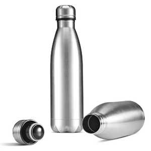 Bouteille d'eau en acier inoxydable de haute qualité 1000 ml, gourde sportive métallique mince à paroi simple, anti-fuite, écologique, pour la gym et le bureau - Product Image 3
