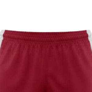 Shorts de lacrosse unisexes rouges en polyester, coupe athlétique, vêtements de sport légers, uniforme d'équipe, entraînement, match, vêtements de compétition - Product Image 5