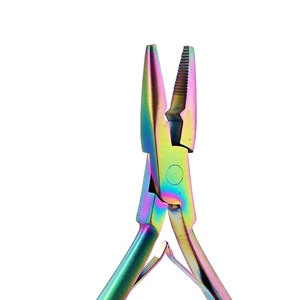 Pinzas Profesionales de Alta Calidad para Extensiones de Cabello, de Acero Inoxidable Quirúrgico Plateado, Personalizables, para Uso Comercial - Product Image 3