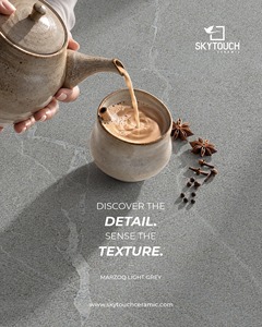 Dalles de terrasse en céramique gris clair, mat, à emboîtement, surface à texture naturelle, pour villa, salon, intérieur et extérieur - Product Image 2
