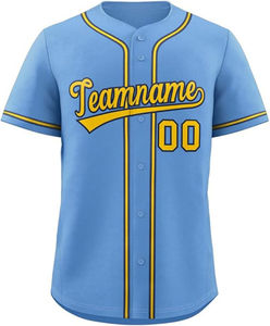 Breathable <b>baseball</b> jersey with sporty design and relaxed fit for daily wear comfort - Product Image 5