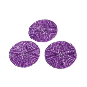 Premium Eco-Friendly Glass <b>Bead</b> Cup <b>Coasters</b> Bohemian Design Waterproof Home Decor Handcrafted Premium Craftsmanship - Product Image 4