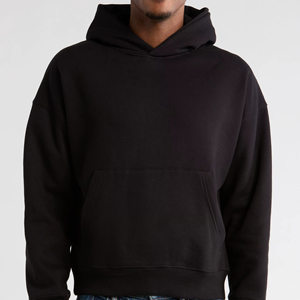ผู้ผลิตเสื้อฮู้ดดี้ผู้ชายไซส์ใหญ่ ผ้าฝ้ายฟลีซ สไตล์ลำลอง - Product Image 1