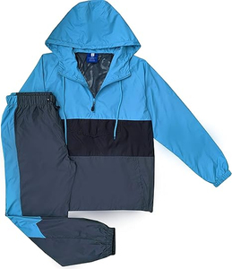 Casual Training Windbreaker Set Nylon Windbreaker <b>Suits</b> for Men Hot Sale Custom Logo Nylon Tracksuit Men Contrast Color - Product Image 5
