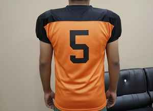 Maillot de football américain vintage personnalisé, rétro, en mesh cousu, style streetwear, surdimensionné, pour les fans - Product Image 2