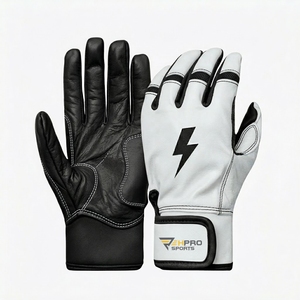 Fabricante de Guantes de Bateo de Béisbol Personalizados con Puño Corto, Guantes de Bateo de Softbol de Piel de Cabra en Colores y Logotipos Personalizados - Product Image 4