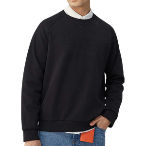 เสื้อสเวตเชิ้ตคอกลมสีขาวสำหรับผู้ชาย ทรงปกติ แขนยาว ผ้าฝ้ายถัก สวมใส่สบายๆ สำหรับฤดูใบไม้ร่วง - Product Image 1