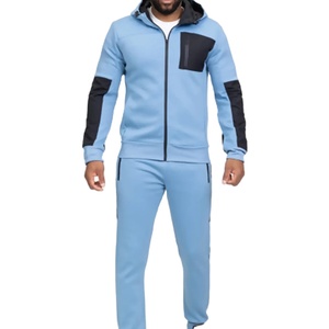 Nouvel ensemble de survêtement d'été pour homme, épais, respirant, écologique, décontracté, coupe régulière, imprimé rayé, manches longues - Product Image 1