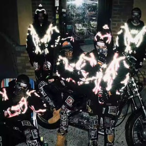 Sudadera con Capucha Extra Grande con Estampado Reflectante Unisex 2026 |   Sudadera de algodón 100% estilo streetwear |   OEM Personalizado - Product Image 3