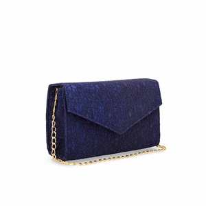 Pochette fantaisie bleue pour femme P55592 Accessoire de soirée élégant - Product Image 2