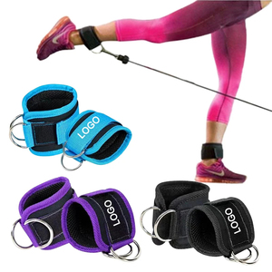 Custom Gym Accessories Adjustable Kickbacks Ankle Cuff Glute Workouts Neoprene Padded Ankle <b>Straps</b> - Product Image 4