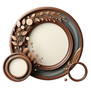 Creative Style Border Modern Wooden Picture <b>Frame</b> <b>Square</b> Shape Dark Brown Wooden Photo <b>Frame</b> for Home Decorative Wooden <b>Frame</b> - Product Image 4