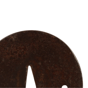 Tsuba japonais de la période Edo, en fer, incrusté, motif vague, Sukashi, garde de sabre rond, non marqué - Product Image 3