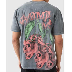 เสื้อยืดสตรีทแวร์แบบโอเวอร์ไซส์ ผลิตจากผ้าฝ้าย 100% พิมพ์ลายดิจิทัล เป็นมิตรต่อสิ่งแวดล้อม รับผลิตเสื้อผ้าแบบ OEM ODM - Product Image 3
