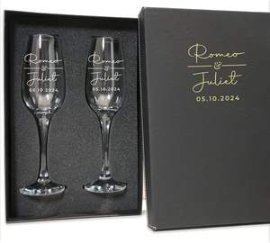 Flûtes à <span class=keywords><strong>champagne</strong></span> en cristal à long pied avec logo personnalisé, élégantes, pour mariage, <span class=keywords><strong>anniversaire</strong></span> - Product Image 2