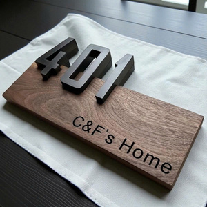 Letrero de Madera para Decoración del Hogar, Arte Rústico Minimalista, Placa Decorativa para Colgar en la Pared, Regalo Hecho a Mano, para Hogar, Oficina, Hotel, Venta al por Mayor, OEM - Product Image 1