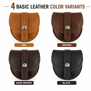 Funda de Cinturón de Cuero Genuino Hecha a Mano, Bolsa Compacta para Herramientas y Accesorios de Uso Diario - Product Image 5
