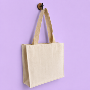 Eco-Friendly Custom <b>Large</b> Cotton <b>Canvas</b> Tote <b>Bag</b> with Zipper Closure Reusable Shoulder Handle for Daily Use Supermarket Shopping - Product Image 1