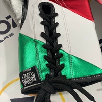 Dernier modèle de gants de boxe pour sparring, vert, blanc, rouge, noir, à lacets, avec sangle de poignet auto-agrippante, respirants et anti-humidité, en cuir véritable