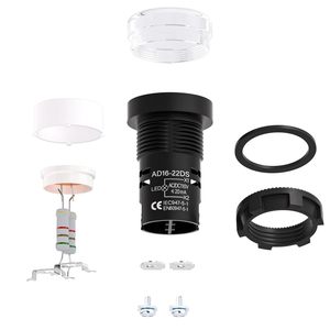 Couleur industrielle compacte de blanc de longue durée de voyants d'indicateur d'installation facile de signal lumineux de 120V LED - Product Image 2