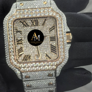 Reloj Mecánico de Lujo con Diamantes de Moissanita, Acero Inoxidable, Unisex, Correa de Cristal de 20 mm, Suministro Directo de Fábrica - Product Image 4