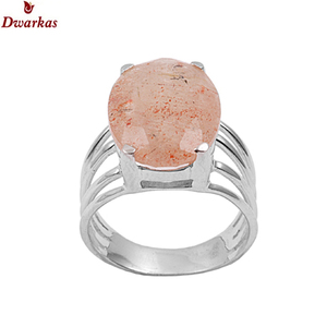 Most popular design classic 925 sterling silver red rutile gemstone <b>rings</b> <b>cheap</b> price ready stock - Product Image 2