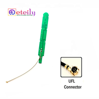 Antenne PCB 4G LTE verticale à profil bas ETEILY ET-LTPC-5L10CP21-U 125x14 avec câble RF 1,13 mm + connecteur UFL pour applications embarquées