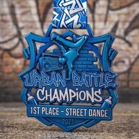 Medalla Deportiva Profesional Personalizada de Aleación de Zinc 3D para Maratón, Gimnasia, Premio de Carrera, Campeonato Mundial, Oro Offset