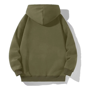 เสื้อฮู้ดดี้ขายส่งสำหรับผู้ชาย เสื้อฮู้ดดี้ลำลองสีพื้นสำหรับผู้ชาย ระบายอากาศได้ดี รับสกรีนโลโก้และออกแบบได้ - Product Image 1
