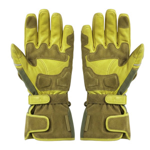 Gants de course SAAR INDUSTRIES, en cuir, avec protection complète des doigts, sangle de poignet réglable, fermeture à boucle, imperméables, compatibles avec les écrans tactiles - Product Image 2