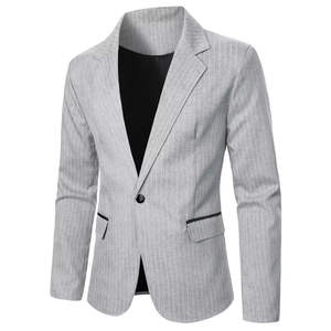 Nouveau Blazer de Costume Classique Croisé Anti-Plis Style Italien Grande Taille pour Homme 2026 – Imperméable et Respirant - Product Image 6