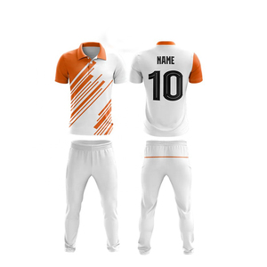 Customized <b>Full</b> Sublimated Reversible <b>Cricket</b> Uniforms Best Design Solid Plain Color Polyester High Quality Sports Private - Product Image 1