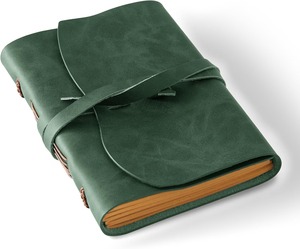 Cuaderno de Cuero, Libreta Pequeña de 4.8x6.5 Pulgadas, Mini Diario, Agenda Retro Premium, Diario con Líneas Estilo Vintage - Product Image 3