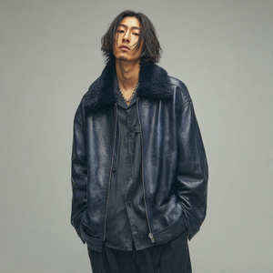 เสื้อแจ็คเก็ตหนังขนสัตว์คุณภาพสูงสำหรับผู้ชาย - Product Image 3