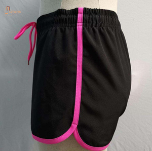 Shorts de sport et de course pour femme, taille haute, vintage, respirants, 100 % coton, directement de l'usine - Product Image 1