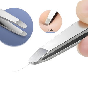 Pinzas para Cejas de Acero Inoxidable con Punta Redonda de 9.52 cm, Duraderas, Estilo Moderno, Herramienta de Precisión para el Cuidado de la Belleza - Product Image 5