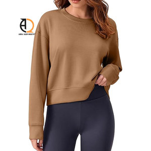 Sudadera Corta de Forro Polar para Mujer, Estilo Casual y Holgado - Product Image 4