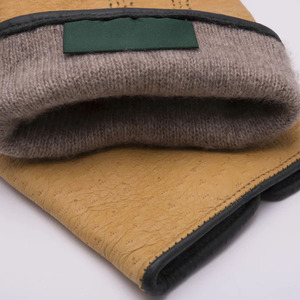 Guantes Térmicos de Piel de Oveja Color Bronceado para Mujer, Suaves, con Dedos Completos, Forro Cálido para Invierno, Ecológicos, Hechos a Mano, Clásicos para Exteriores, con Cierre a Presión - Product Image 6