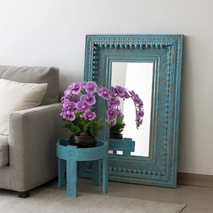 Elegant Aqua Accent <b>Mirror</b> for Modern Homes Decorative Handcrafted Detailing with Vibrant Coastal Charm - Product Image 3