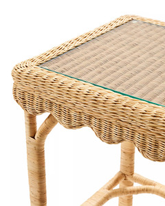 New Design Kids Rattan Scalloped <b>Side</b> <b>Table</b>, Handmade in Vietnam, Premium Quality Furniture Wholesale Price - Product Image 4