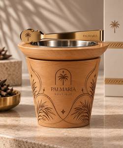Porta Incienso de Madera Premium con Diseño Floral y Bandeja de Metal para Fragancia Bakhoor y Decoración del Hogar - Product Image 1