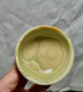 Cuenco de ónix artesanal, cuenco decorativo de piedra, accesorio de mármol de ónix natural hecho a mano, cuenco de piedra pulida de diseño, precio al por mayor - Product Image 4