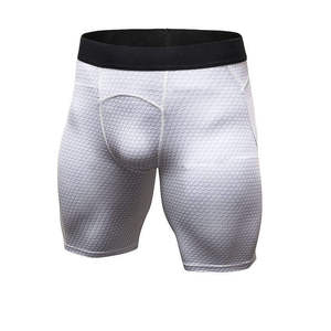 Pantalones Cortos de Compresión para Hombre, Diseño Sólido, Cintura Elástica de Altura Media, Deportivos, Tejidos, Transpirables, Ecológicos, de Poliéster de 220g - Product Image 1