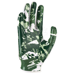 High Leather American Football Gloves Non-Slip Grip Full Finger Design Adjustable Wrist Strap <b>Hook</b> Loop Closure for Practice - Product Image 4