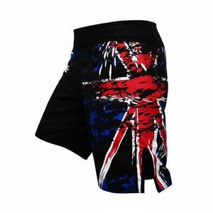 Shorts de MMA para Hombre al por Mayor, Shorts de Combate Negros con Diseño Gráfico para Entrenamiento y Combate - Product Image 1