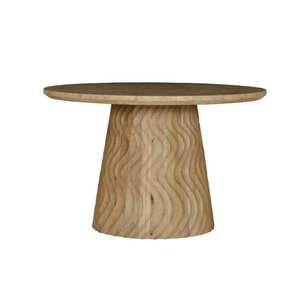 Table basse de luxe haut de gamme avec plateau en marbre blanc naturel et base extensible en bois de manguier durable pour un salon moderne et élégant - Product Image 5