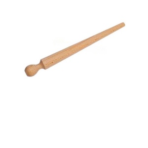 Wooden Porridge <b>Spurtle</b> Stirrer Scots Style Tapered Baguette Cut Spatula Beater Lump Free Mixing Tool for Kitchen Cooking - Product Image 1