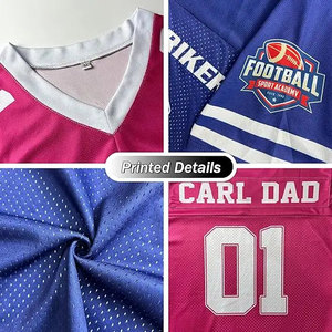 Men's Custom American Football Jersey Cream <b>Brown</b> Mesh V-Neck Short Sleeve Breathable Sublimated Print Team Name Number - Product Image 4