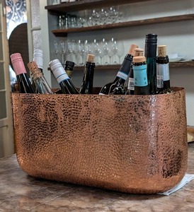 Decorative Metal Ice Bucket Luxury Tabletop Beverage Cooler - Product Image 4