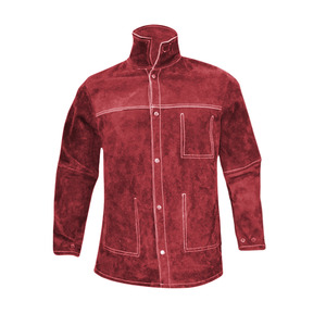 Best Performance Cowhide Split Leather Heavy Duty Welding <b>Jacket</b> Construction Industrial Abrasion Heat Resistant Welders <b>Jacket</b> - Product Image 2